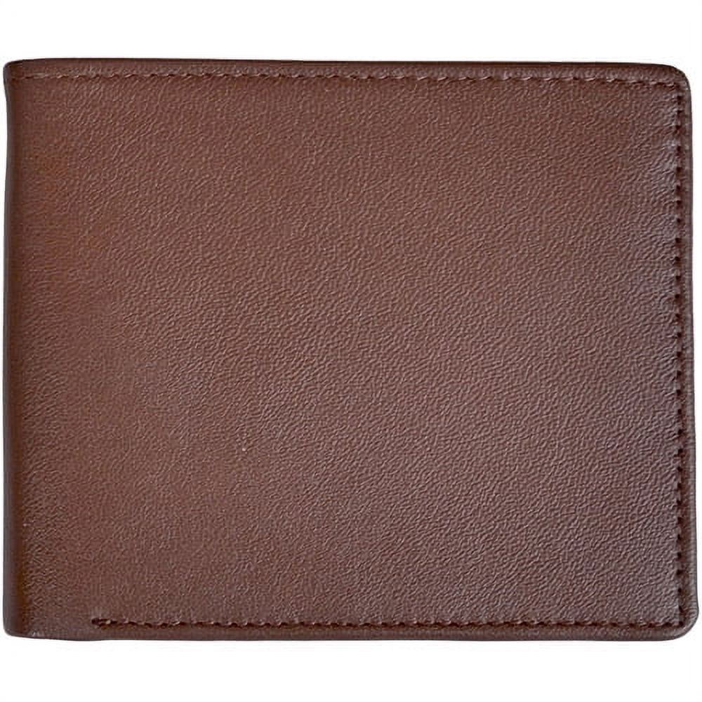 RFID Blocking Men's Bifold Wallet with Double ID Flap in Genuine Leather - image 2 of 2