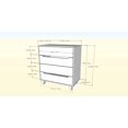 thumbnail image 3 of Aura 4-Drawer Chest, White, 3 of 5