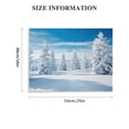 thumbnail image 2 of Pratyus Snowy Landscape Trees Blue Sky Canvas Print Wall Art Decor for Home Living Room Bedroom Office Hotel Salon Bar, Ideal Gift for Holidays, Ready to Hang 20x16in, 2 of 6