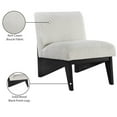 thumbnail image 2 of Meridian Furniture Chapman Cream Boucle Fabric Accent Chair, 2 of 8