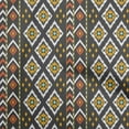thumbnail image 1 of oneOone Georgette Viscose Dark Gray Fabric Asian Ikat Quilting Supplies Print Sewing Fabric By The Yard 42 Inch Wide, 1 of 4