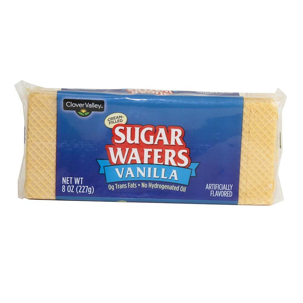 A Product of Clover Valley Vanilla Sugar Wafers, 8 Oz. Pack of 4