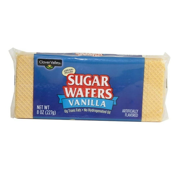 A Product of Clover Valley Vanilla Sugar Wafers, 8 Oz. Pack of 4