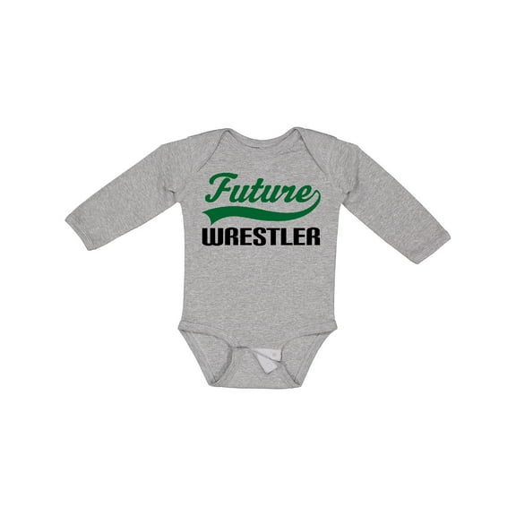 Inktastic Future Wrestler Boys Long Sleeve Baby Bodysuit