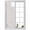 Gray, variant on Window Privacy Film Blue Branches Stained Glass Window Film Decorative Sun Block Window Cover Vintage Art Farmhouse Window Clings Static Adhesive Sticker for Bathroom 17.7"x39.3"