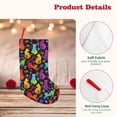 thumbnail image 4 of Bingfone Colorful Cats Print Personalized Christmas Stocking - Snowman Design Large 18 inch,Family Holiday Season Decor, 4 of 8