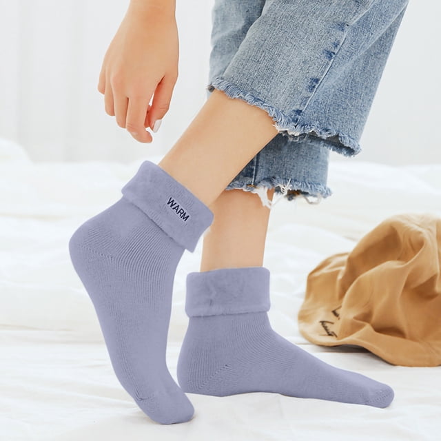 Chaussettes pour Filles Chaussettes d'Hiver en Peluche pour Femmes Chaussettes Chaudes pour Dormir Chaussettes Chaudes Chaussettes pour Femmes en Liquidation