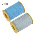 thumbnail image 3 of Hilo elástico Uxcell de 2 piezas 547 Yardas 0.5mm de grosor para coser a mano, Azul Cielo y Gris Claro, 3 of 6