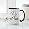 thumbnail image 4 of CafePress - SEMPER FI - 15 oz Ceramic Large White Novelty Mug, 4 of 4