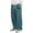 EliteGoogv#Blue, variant on Men Textured Corduroy Loose Fit Straight Leg Pants Elastic Drawstring Waist Side Pockets Patched Detail Soft Casual Everyday Wear Long Trousers,Brown,S