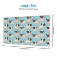 thumbnail image 2 of Naloa Funny Cartoon Pugs Gaming Mouse Pad Large Mouse Mat Long Extended Desk Pad Non-Slip Rubber Mice Pads Stitched Edges Thin Pad (16x29.5 Inch), 2 of 8