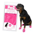 thumbnail image 1 of Botines para perro Protex PawZ grandes, impermeables, de goma, rosa, paquete de 12, 1 of 7