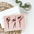 thumbnail image 2 of Dancers Linen Pink Greeting Cards and Envelopes Pack of 8, 2 of 2
