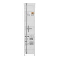 thumbnail image 4 of Carnsile 4-Shelf Metal Open Bookcase, Sand White, 4 of 5