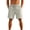 120#Light Gray, variant on Mens Casual Shorts - Elastic Waist Drawstring Summer Beach Vacation Short Green M