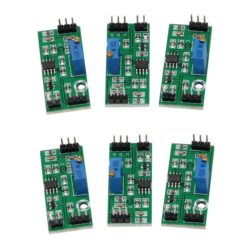 6Pcs LM393 3.524V Voltage Comparator Module with LED Indicator High