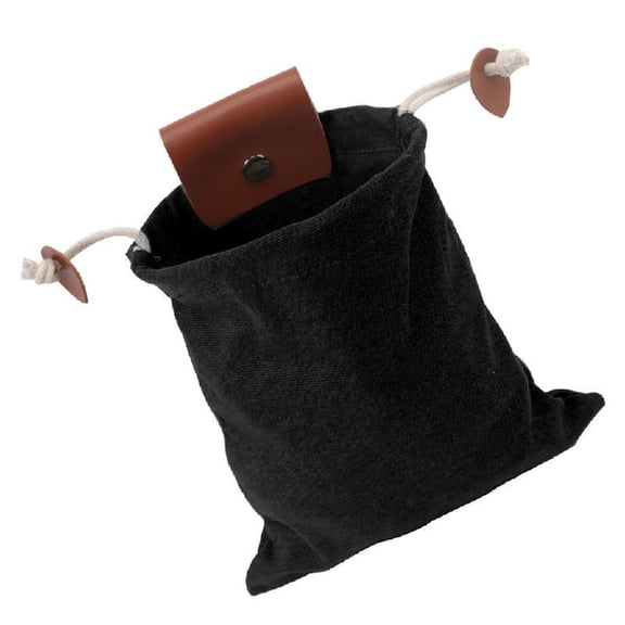 JZROCKER PU Belt Pouch Canvas Foraging Pouch Fruit Picking Bag for Camping