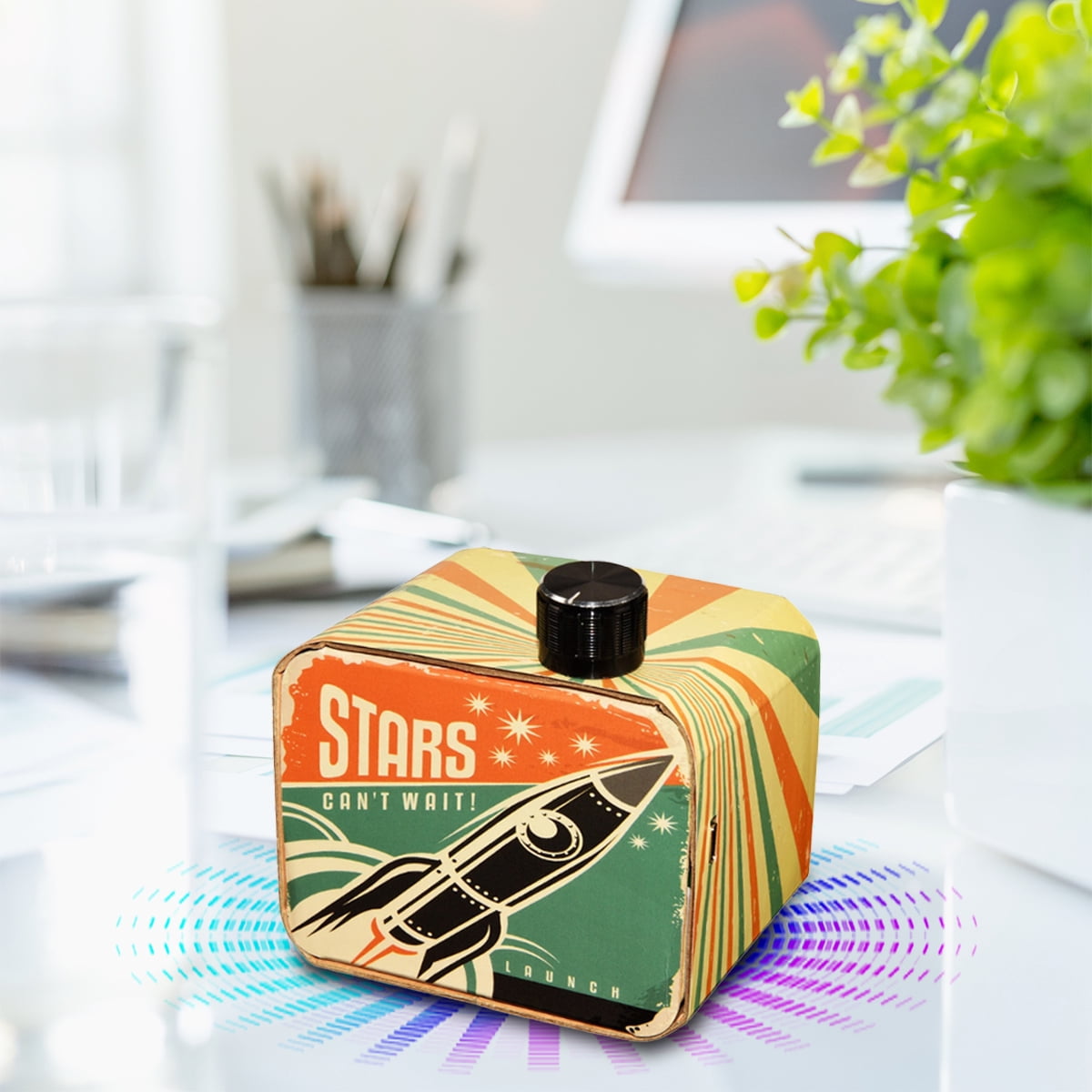 Zunammy DIY Bluetooth Speaker Box Kit Electronic Sound - Build Your Own Speaker - Beige