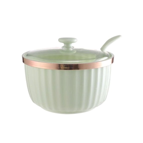 Household Spice Storage Jars Salt Shaker Jars Sesame Bottle With Lid Pepper Sugar Container Seasoning Can Seasoning Storage Box Condiment Bottles LIGHT GREEN