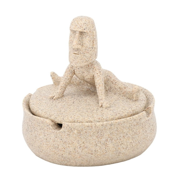 Easter Island Moai Statue Ashtray, Moai Ashtray Exquisite WorkmanshiP for Home