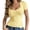 Yellow, variant on T Shirts for Women Short Sleeve Crew Neck Basic Black Summer Clothes Fashion Clothing