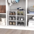 thumbnail image 7 of OnDisplay Clik Stackable Interlocking Shoe Box System (Standard Clear/White, Single Box), 7 of 7