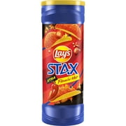 Lay's Stax Xtra Flamin' Hot Potato Chips, 5.5 oz Canister