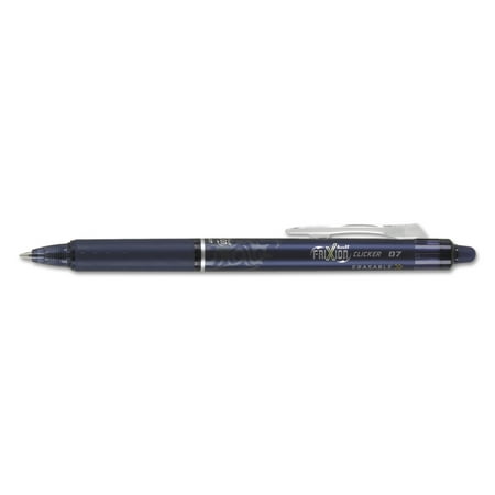 Pilot FriXion Clicker Erasable Gel Ink Retractable Pen, Navy Ink, .7mm, Dozen