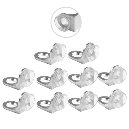 10 Shelf Brackets Glass Board Supports Fixed Brackets Wall Mounted Panels Hardware Accessories Brackets Furniture Hardware