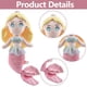 thumbnail image 2 of Mermaid Plush Doll, Mermaid Princess Dolls, Mermaid Toy, Cartoon Children's Soft Toys, animal Plush Toy, Collectible Cuddly Stuffed for Girls Birthday Gift, 2 of 7