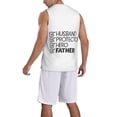 thumbnail image 2 of Honeii Father's Day print basktball shirt for men and women, Unisex basketball jersey for Theme party-X-Large, 2 of 6