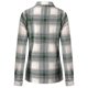 thumbnail image 4 of Chaqueta camisera pesada a cuadros con botones de manga larga informal para mujer, 4 of 5