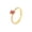 Gold Red, variant on Women's Stainless Steel Square Crystal Zirconia Ring Sparking Semi-Eternal Wedding Ring Silver Red Size 7