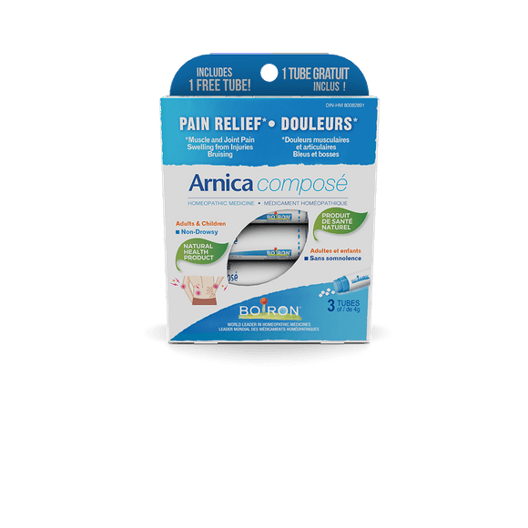 Boiron Arnica Composé, 4g — Homeopathic Relief for Muscle, Joint Pain, Swelling & Bruises
