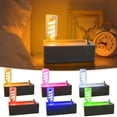 thumbnail image 2 of D-222 Red Magnetic Table Lamp Rechargeable Led Night Light Decompression Mechanical Press Lever Ejection Fidget Toy For Bedroom Red Shade #gQ32o, 2 of 3