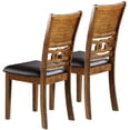 thumbnail image 5 of Watson 5pc Dining Set Round Table w 4x Side Chairs - Walnut, 5 of 20