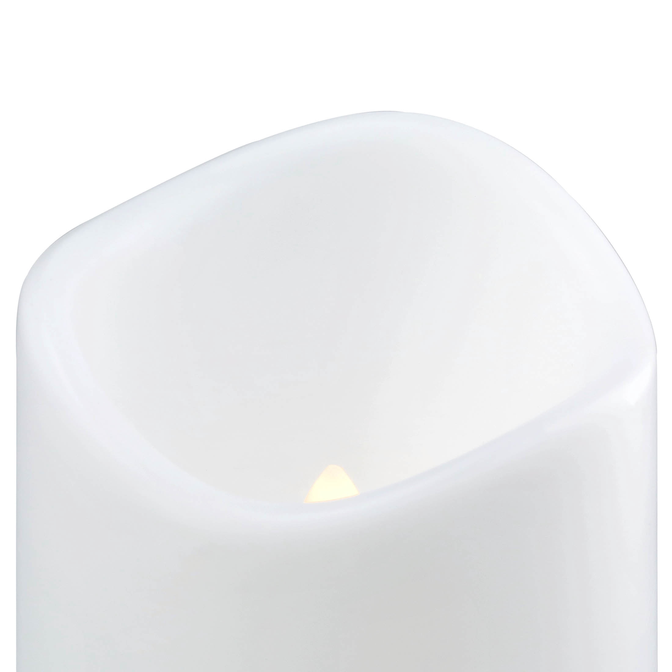 LED Flameless Pillar Candle, White, 4.5" x 9", by Holiday Time