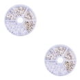 thumbnail image 1 of Qarigey 260 piezas de pendientes con tapones de caja de almacenamiento, bloqueadores de pendientes de joyería, juego de fabricación artesanal para Plata 2.5-11 mm 2piezas Qarigey CBP105964, 1 of 6
