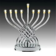 Judaica Kingdom AVJ-ELECTRIC-MENORAH-98098 Electric Menorahs & Candlesticks - Silverplated Low Voltage Electric Menorah