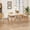 2: Chair: Dark gary & Table: White+Oak, variant on Harper & Bright Designs Small Space Dining Set for 4, 5 Pieces Rectangular Solid Wood Table Set with 4 Upholstered Chairs for Kitchen, Light beige,White Oak