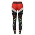 thumbnail image 4 of Fiaer Christmas Leggings for Women Slim Fit Xmas Pants Funny Graphic Fashion Stretchy Comfy Breathable Tights Trousers Black XL, 4 of 5