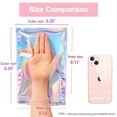thumbnail image 4 of Trunple Holographic Packaging Bags Smell Proof Bags & Resealable Foil Pouch Bag [ 50 PCS ] Great for Party Favor Food Storage ( 6 x 9 Inch), 4 of 5