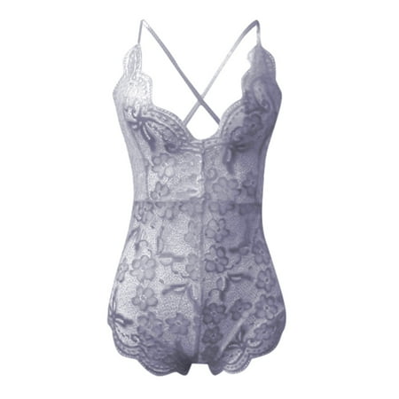 Womens Sexy Underwear Lace Sexy Lingerie for Women Teddy Bodysuits Crotchless Bodysuit Sexy Open Crotch Lingerie for Women