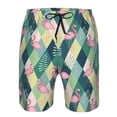 thumbnail image 4 of Naloa Flamingo Men's Beach Shorts, Surfing shorts, Swim trunks, Quick Dry Swim Trunks for Surfing Beach Fun - Small, 4 of 9