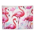 thumbnail image 5 of Orinice Pink Flamingo Tapestry Tropical Watercolor Flamingo Tapestry Wall Hanging for Kids Boys Girls Cute Bird Wall Tapestry Wild Animal Wall Art for Bedroom Living Room,Large  40x30inch, 5 of 6