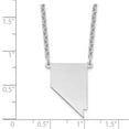 thumbnail image 3 of Auriga Fine Jewelry 925 Sterling Silver Rh-plated Nevada State Necklace for Women, 3 of 5