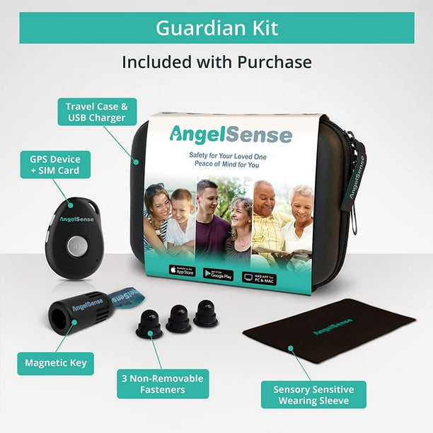 Traceur GPS personnel AngelSense pour enfants, adolescents