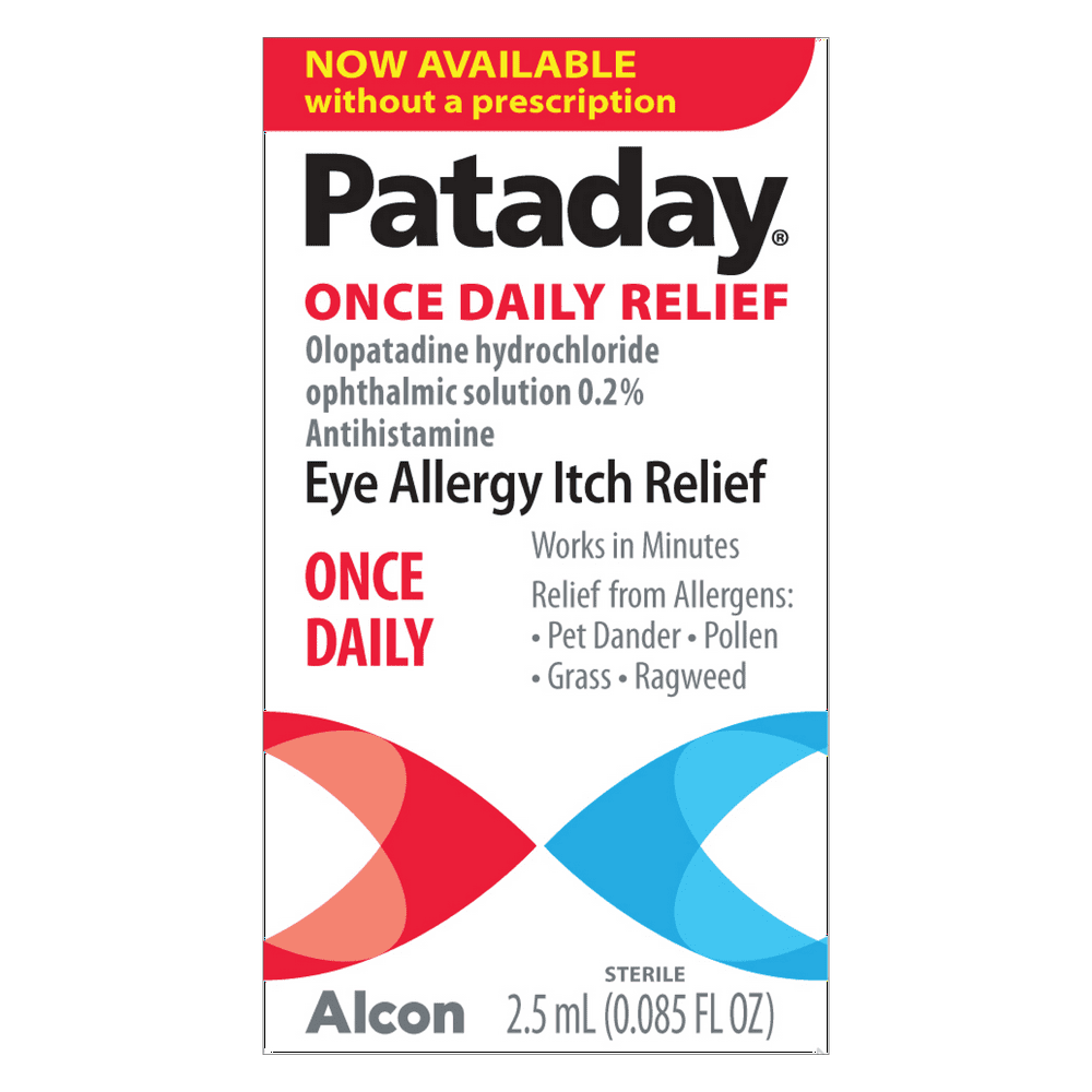 Pataday Eye Drops for Eye Allergy Itch Relief and Dry Eyes, 2.5ml