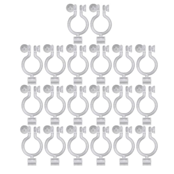 vlrwzc 20Pcs Invisible Clip-on Earring Converters for Non Pierced Ears Jewelry Findings