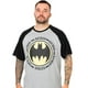 thumbnail image 4 of Batman - Set de Pijama Largo Logotipo para Hombre (Gris, Negro), 4 of 6